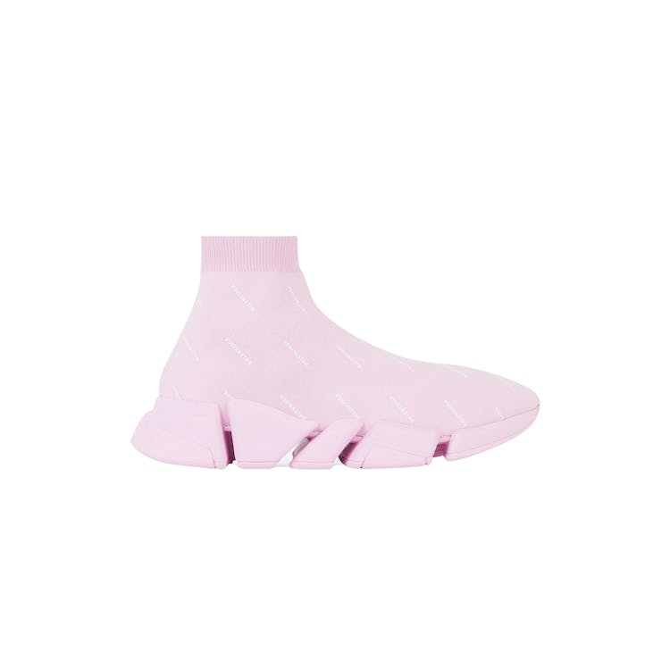 Image of Balenciaga Speed 2.0 Recycled Knit AllOver Pink (W)