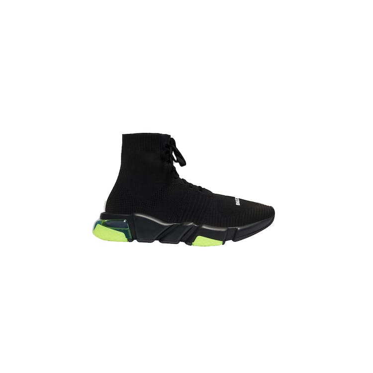 Image of Balenciaga Speed Lace Up Clear Sole Yellow Fluo