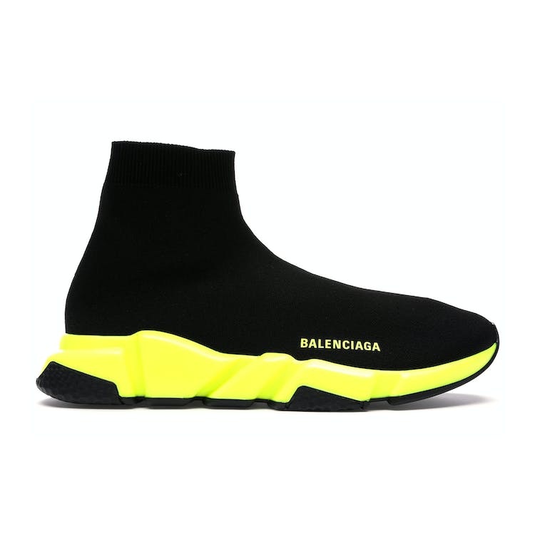 Image of Balenciaga Speed Trainer Black Yellow