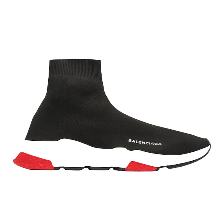 Image of Balenciaga Speed Trainer Mid Black Red