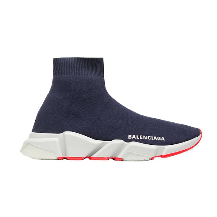 Image of Balenciaga Speed Trainer Navy Red