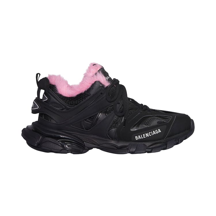 Image of Balenciaga Track Fake Fur Black Pink (W)
