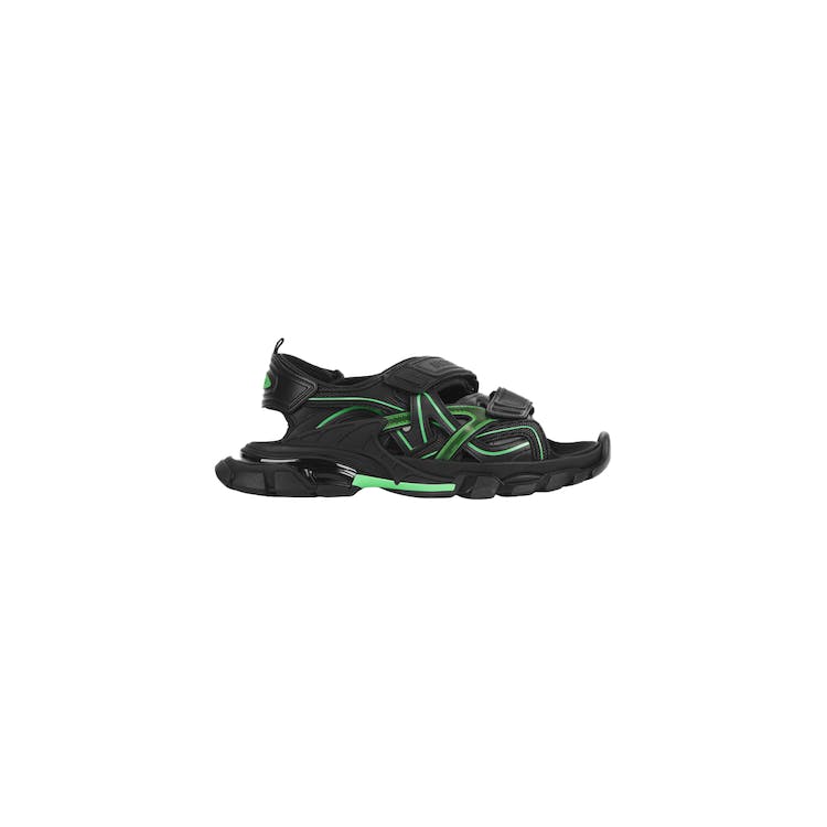 Image of Balenciaga Track Sandal Black/Fluo Green