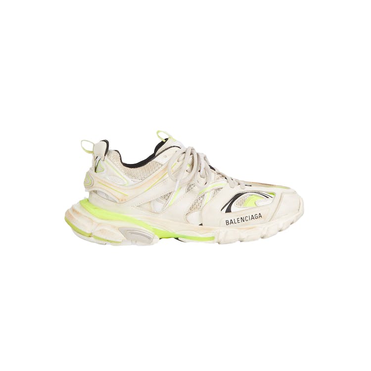 Image of Balenciaga Track Worn Out In White Fluo Yellow