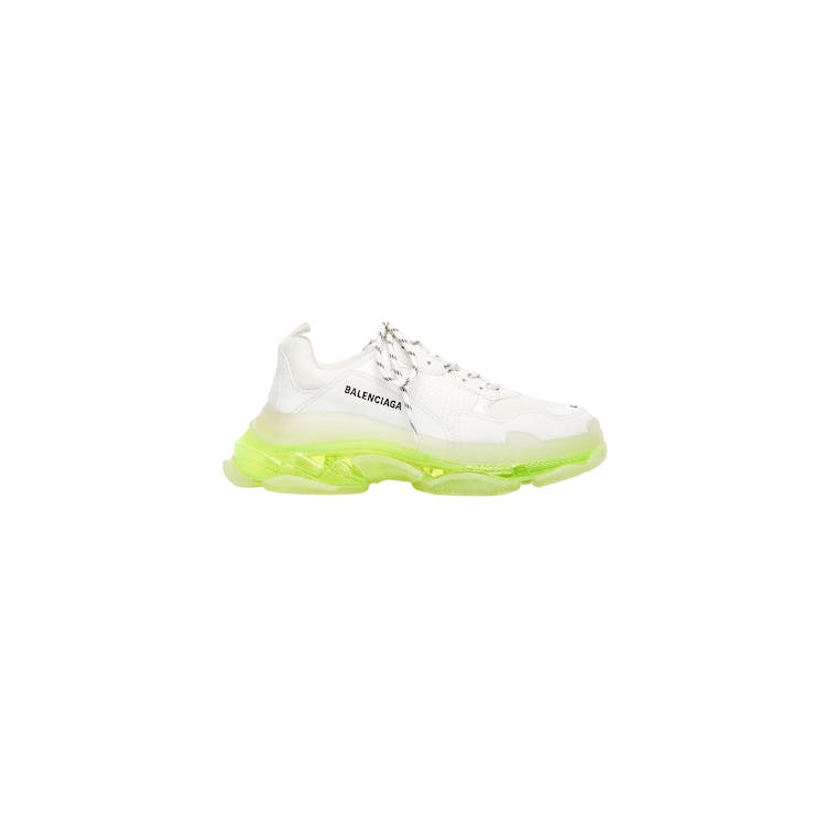 Image of Balenciaga Triple S Clear Sole White Fluo Yellow