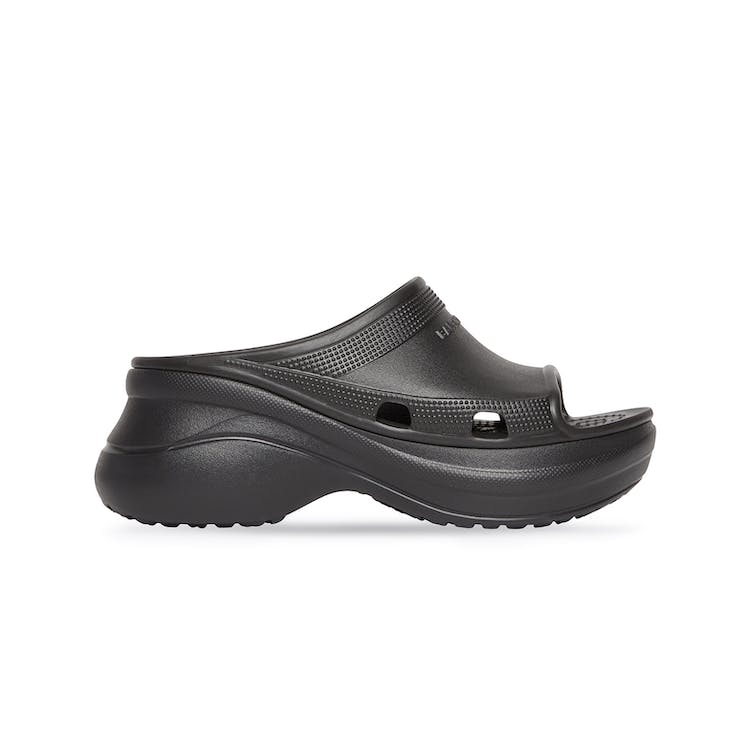 Image of Balenciaga x Crocs Pool Slide Sandals Black (W)