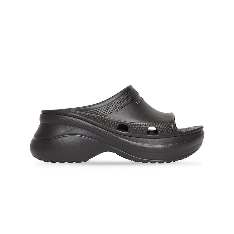 Image of Balenciaga x Crocs Pool Slide Sandals Black