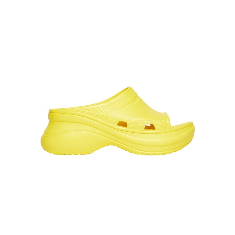 Image of Balenciaga x Crocs Pool Slide Sandals Yellow (W)