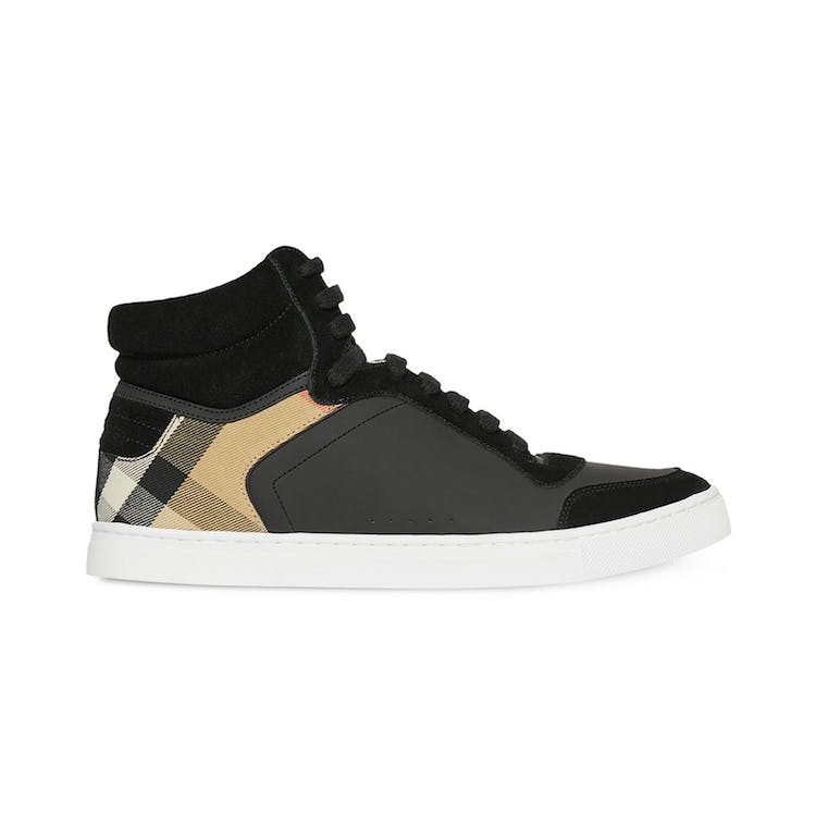 Image of Burberry House Check High Top sneakers Black Archive Beige