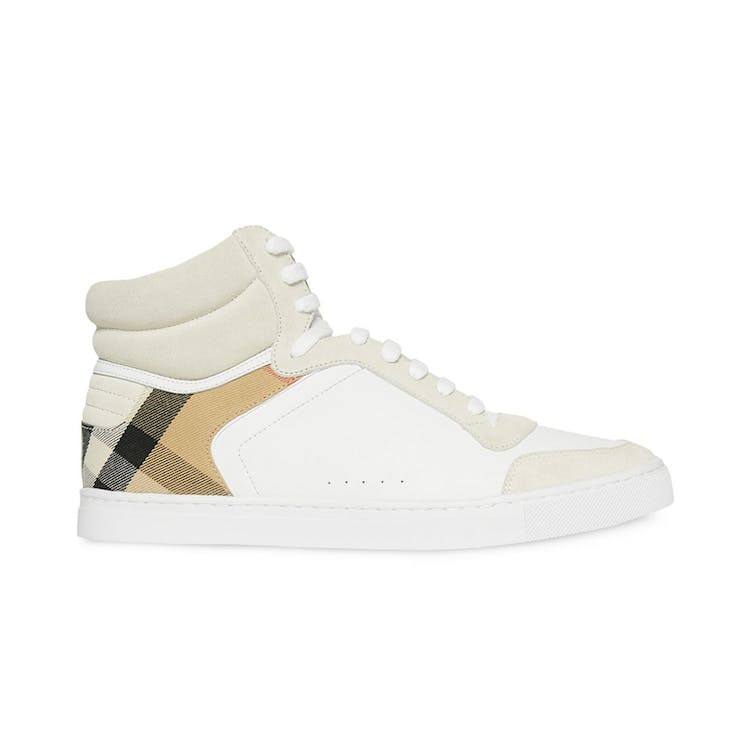 Image of Burberry House Check High Top sneakers White Archive Beige
