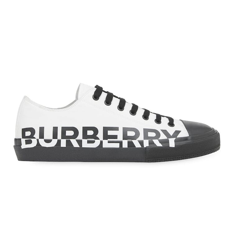 Image of Burberry Logo Print Two-Tone White Black