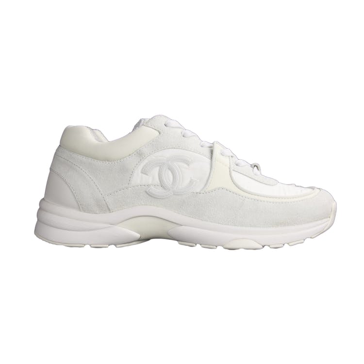 Image of Chanel CC White Suede