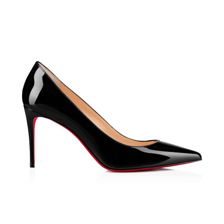 Image of Christian Louboutin Kate 85mm Pump Black Patent Leather
