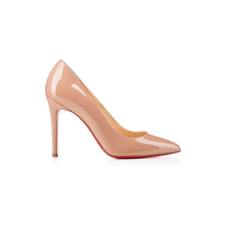 Image of Christian Louboutin Pigalle Pump 100mm Nude Patent (W)