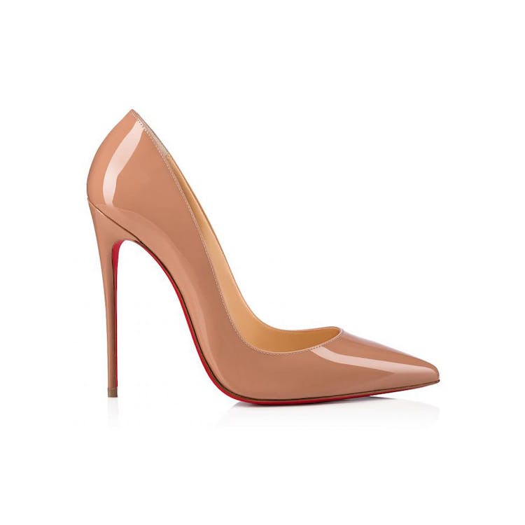 Image of Christian Louboutin So Kate 120mm Pump Nude Patent Leather