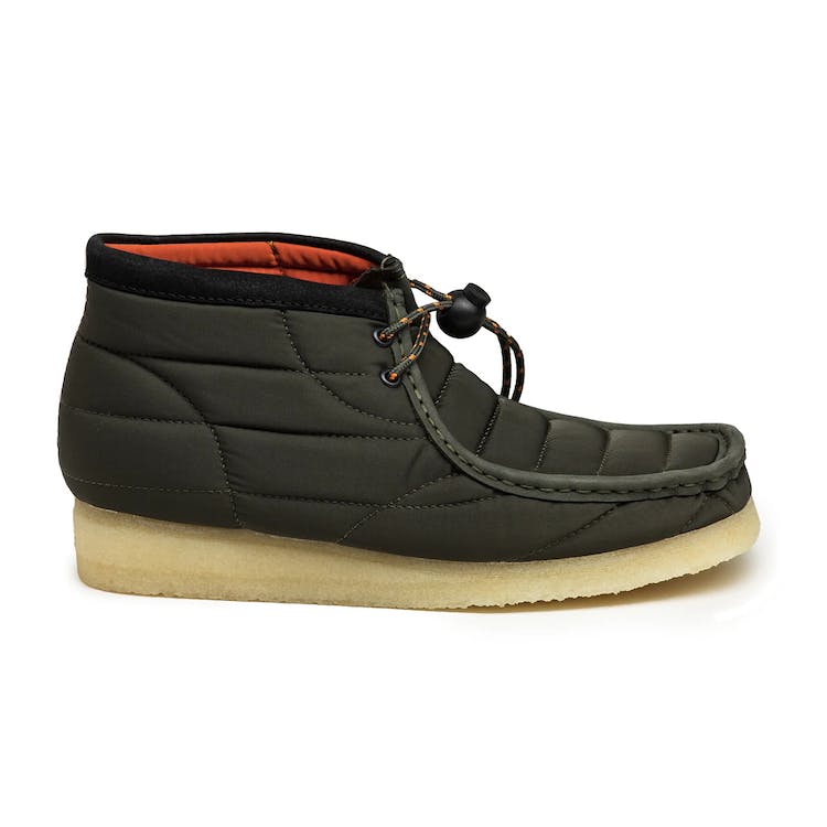 Image of Clarks Originals Wallabee Boot Khaki Quilted