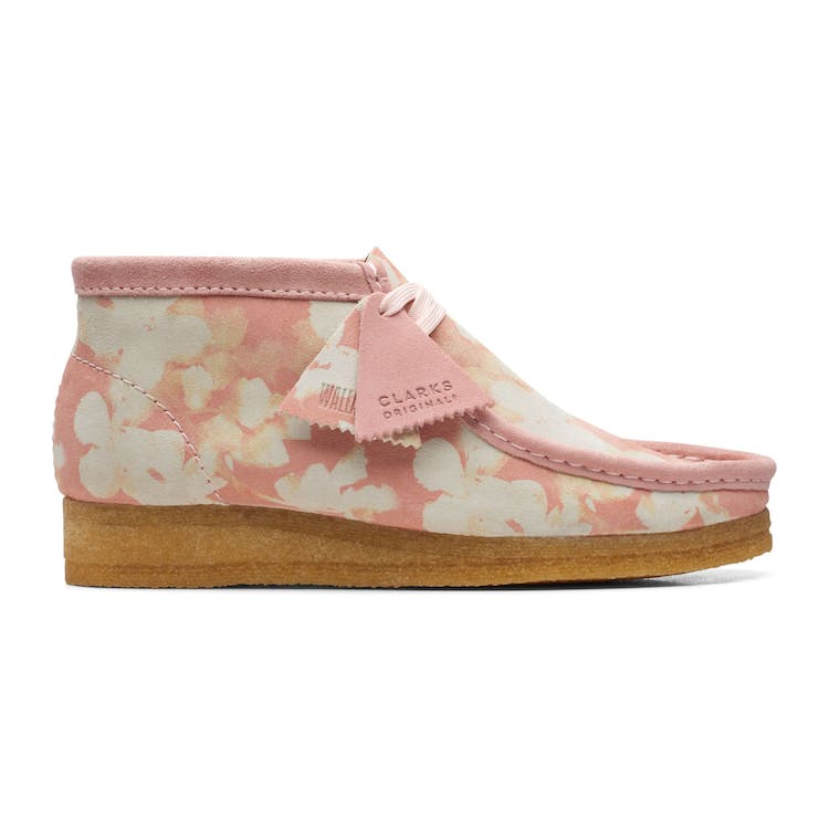 Image of Clarks Originals Wallabee Boot Pink Floral (W)