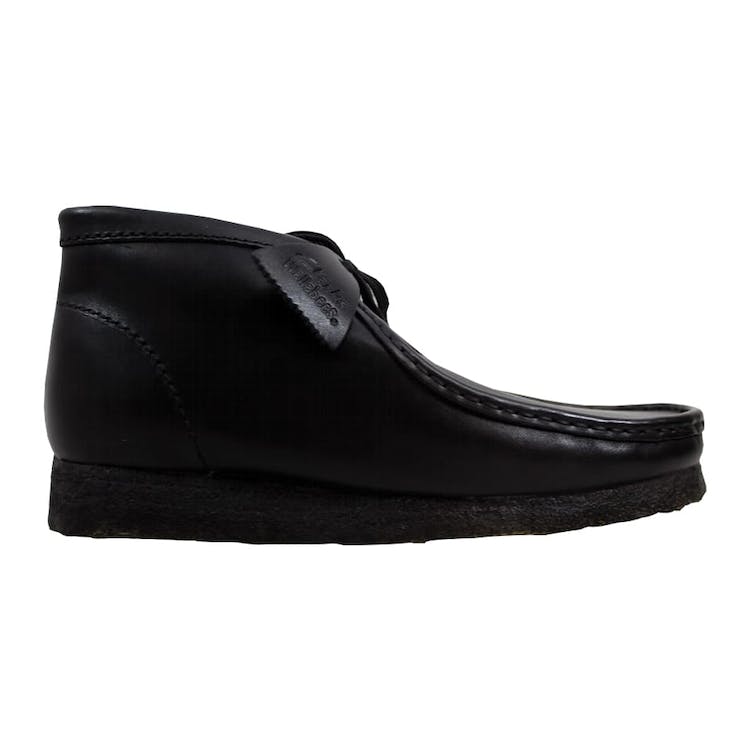 Image of Clarks Wallabee Boot Black Leather