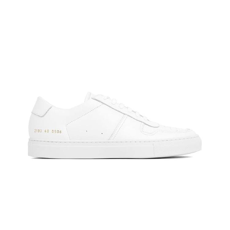 Image of Common Projects BBall Low Leather White