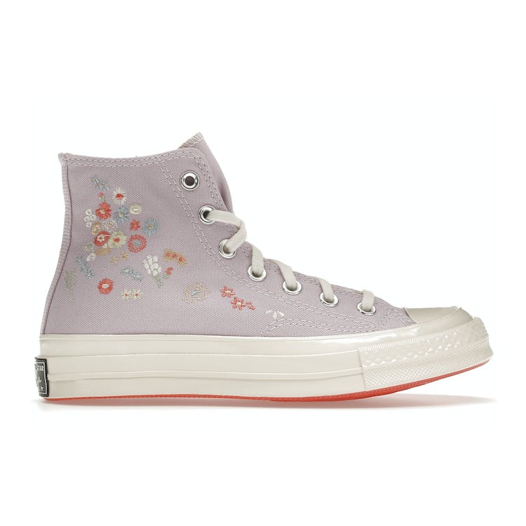 Image of Converse Chuck Taylor All-Star 70 Hi Embroidered Floral Pale Amethyst