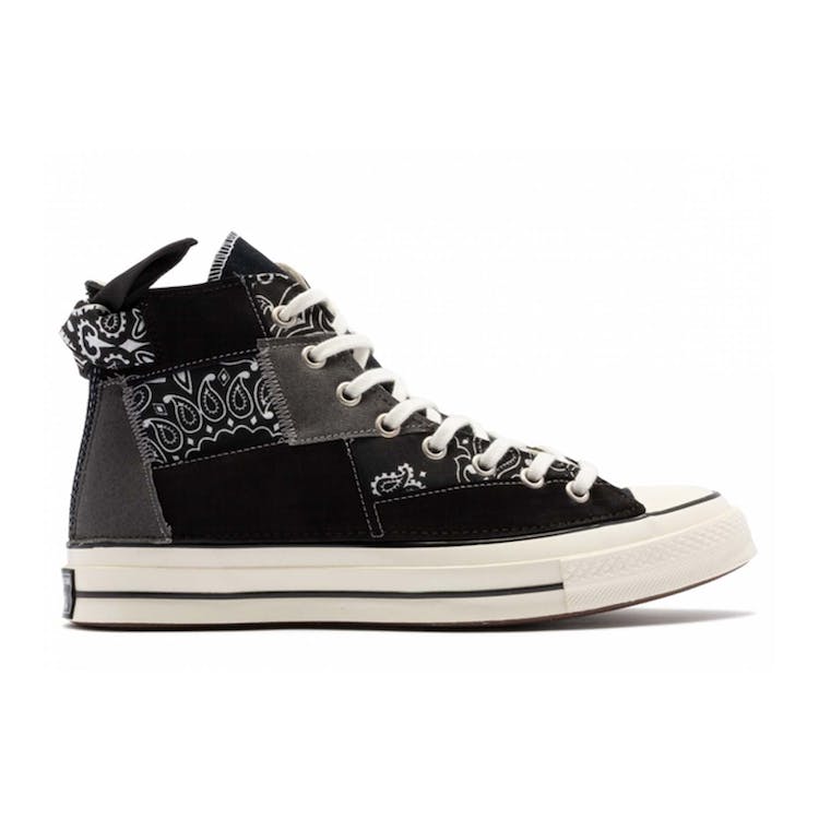 Image of Converse Chuck Taylor All-Star 70 Hi Paisley Patchwork Black
