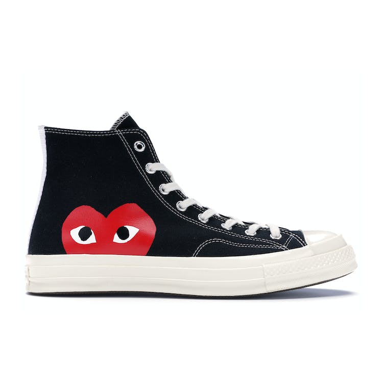 Image of Converse Chuck Taylor All-Star 70s Hi Comme des Garcons PLAY Black