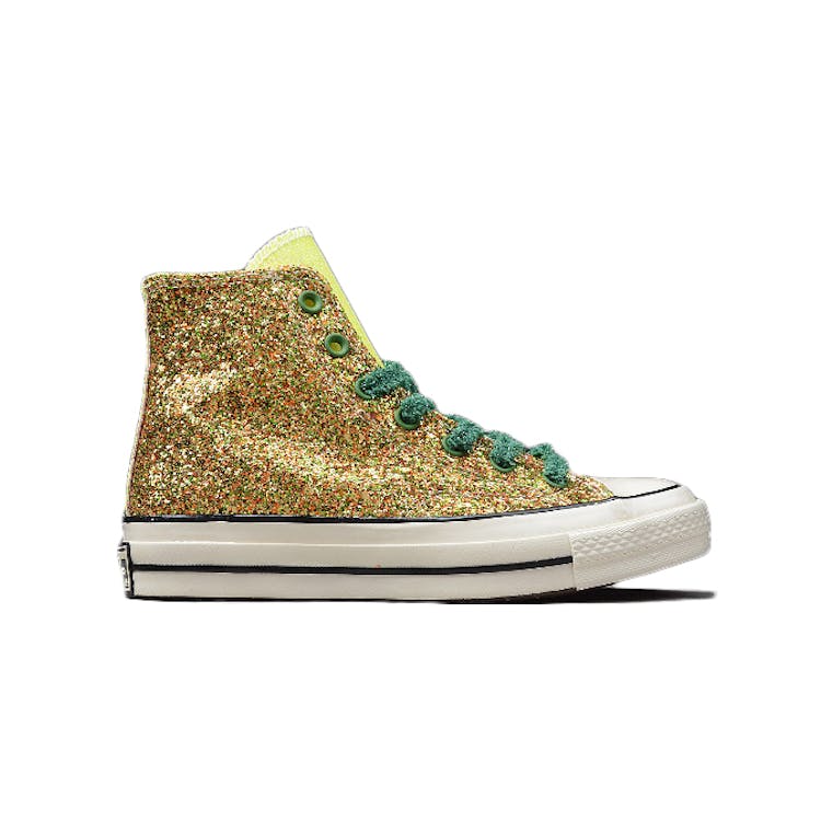 Image of Converse Chuck Taylor All-Star 70s Hi JW Anderson Glitter Gold Silver