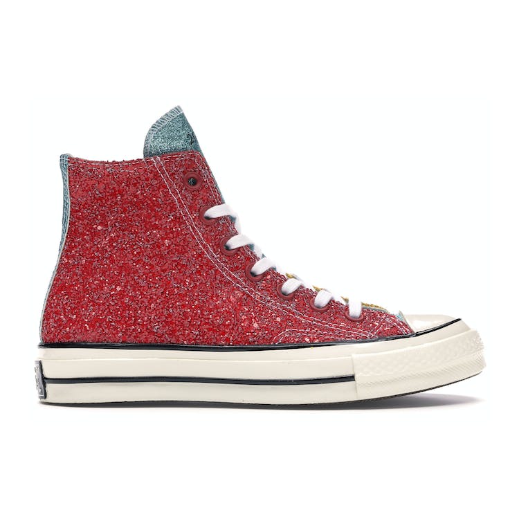Image of Converse Chuck Taylor All-Star 70s Hi JW Anderson Glitter Yellow Red