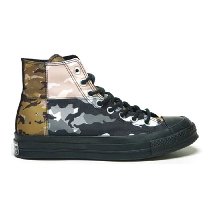 Image of Converse Chuck Taylor All-Star 70s Hi Patchwork Blocked Camo Black