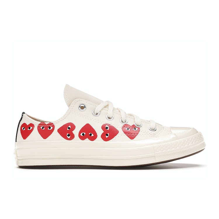 Image of Converse Chuck Taylor All-Star 70s Ox Comme des Garcons Play Multi-Heart White