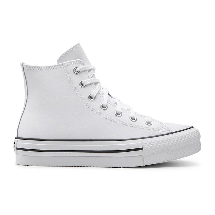 Image of Converse Chuck Taylor All Star Eva Lift Hi Leather White Natural Ivory