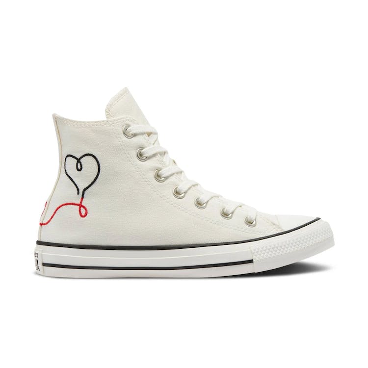 Image of Converse Chuck Taylor All-Star Hi Made with Love White