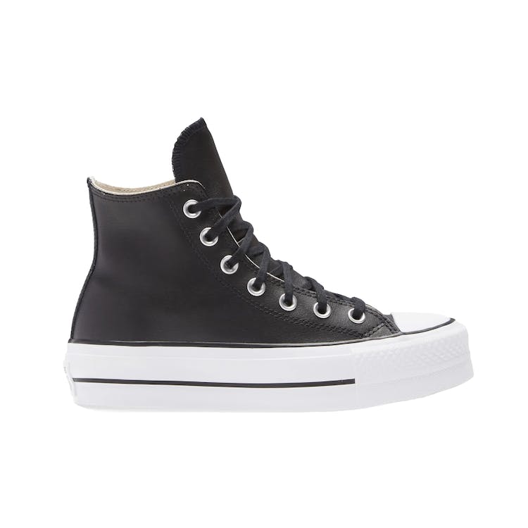 Image of Converse Chuck Taylor All-Star Lift Hi Black Leather (W)