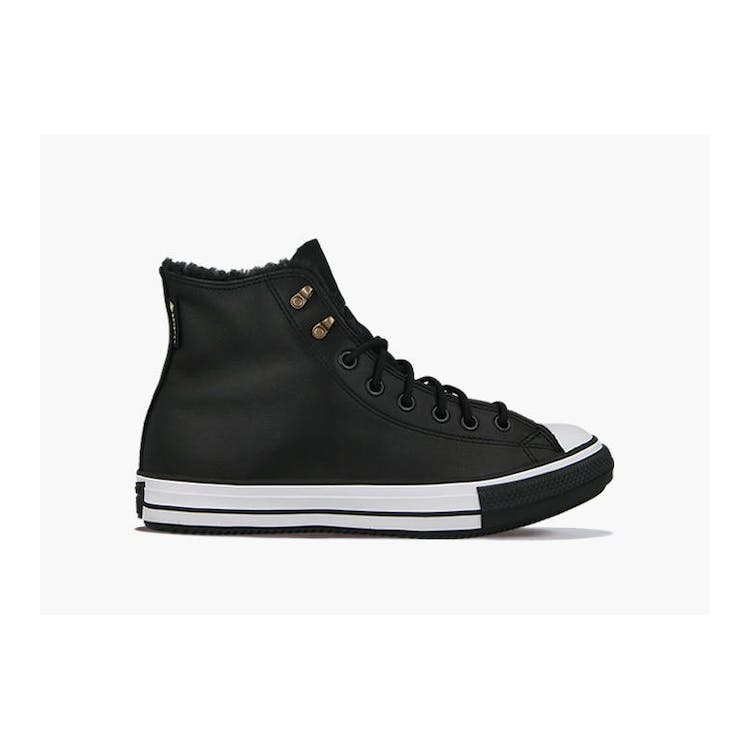 Image of Converse Chuck Taylor All-Star Winter Hi Sherpa Leather Black