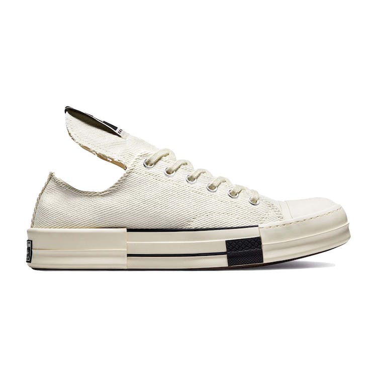 Image of Converse DRKSTR Chuck Taylor All-Star 70 Ox Rick Owens DRKSHDW White