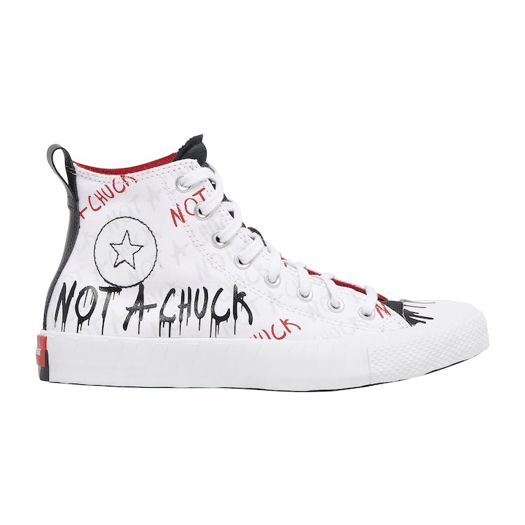 Image of Converse Not A Chuck Hi White Paint Drip