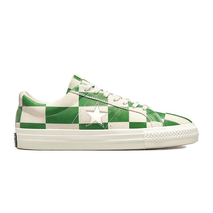 Image of Converse One Star Ox Blocked Warped Board Green