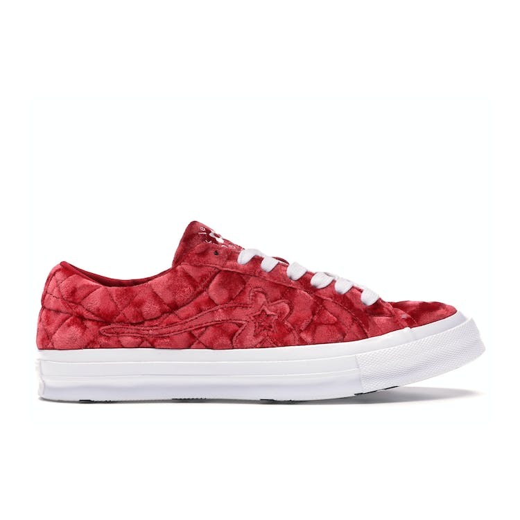 Image of Converse One Star Ox Golf Le Fleur TTC Quilted Velvet Barbados Cherry