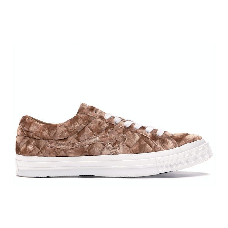Image of Converse One Star Ox Golf Le Fleur TTC Quilted Velvet Brown Sugar