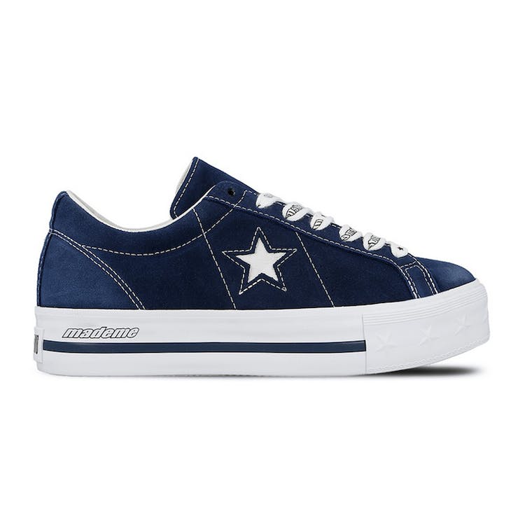 Image of Converse One Star Platform Ox MadeMe Medieval Blue (W)