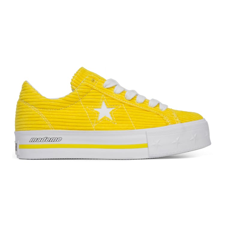 Image of Converse One Star Platform Ox MadeMe Vibrant Yellow (W)
