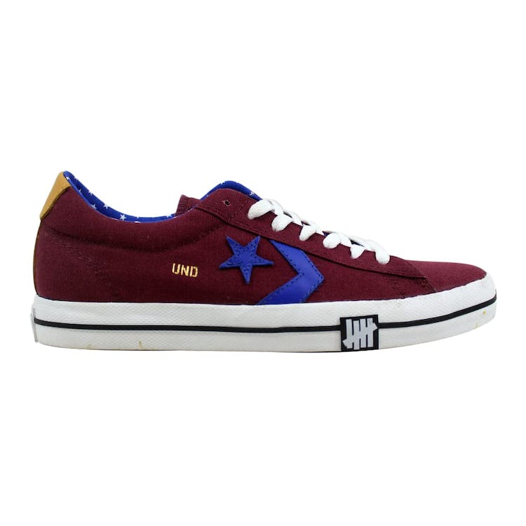 Image of Converse Undefeated Pro Leather Vulc Oxford Burgundy