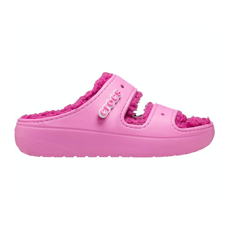 Image of Crocs Classic Cozzzy Sandal Saweetie Taffy Pink (W)