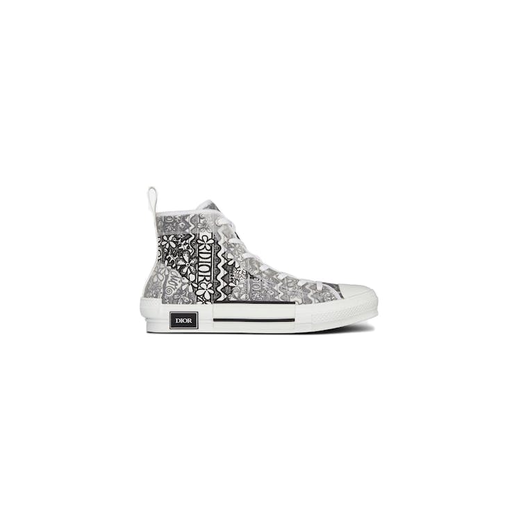 Image of Dior And Shawn B23 High Top Black White Embroidery