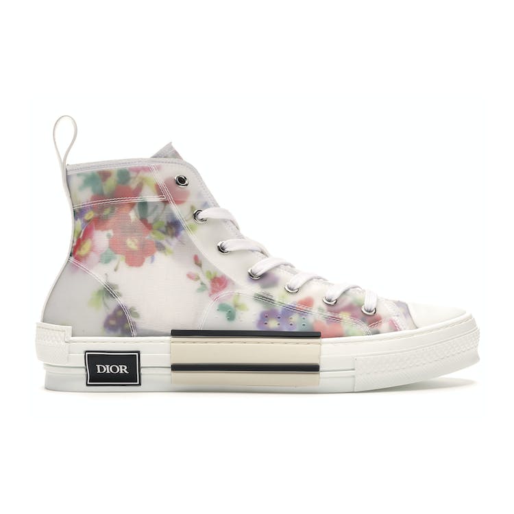 Image of Dior B23 High Top Flowers Oblique