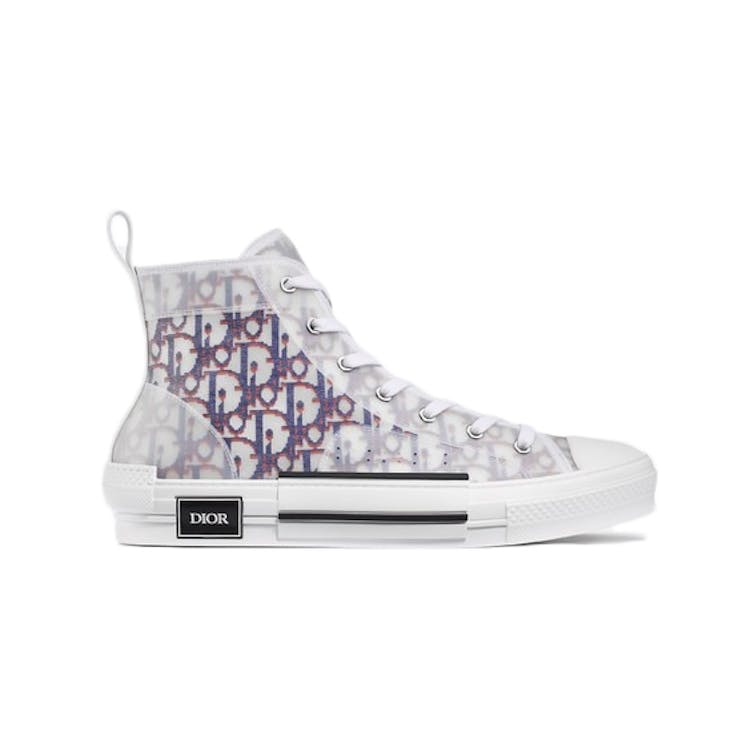 Image of Dior B23 High Top Red Blue Oblique