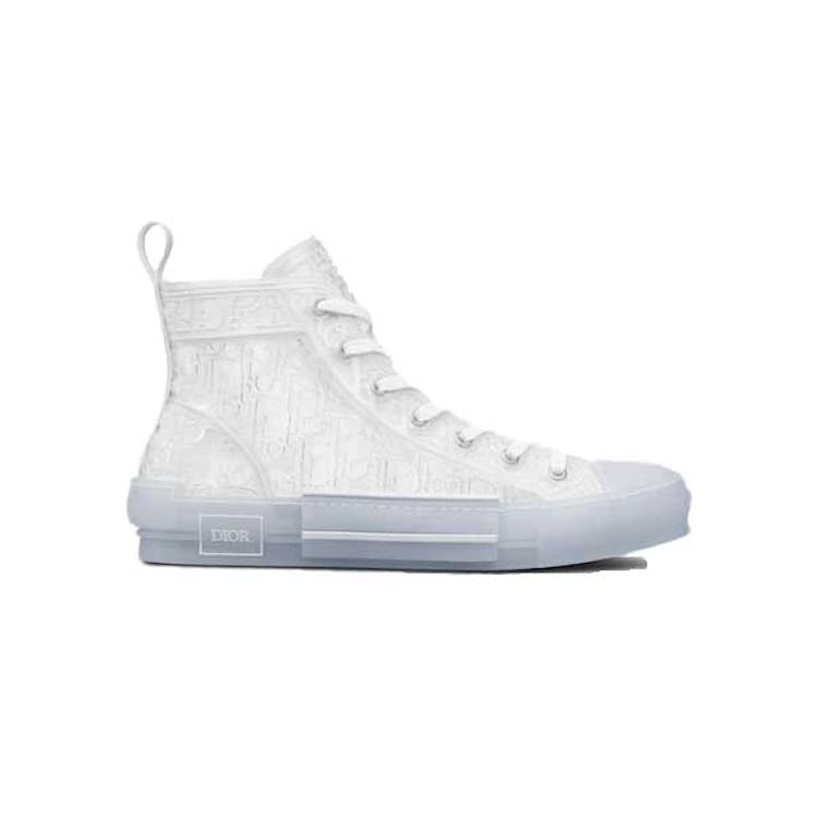 Image of Dior B23 High Top White Raised Oblique