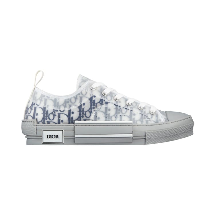 Image of Dior B23 Low White Navy Oblique