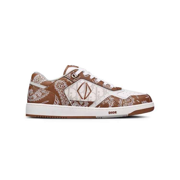 Image of Dior B27 Low Coffee White CD Paisley White Dior Oblique