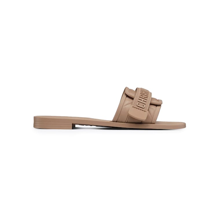 Image of Dior Dio(R)Evolution Mule Sandal Embossed Macrocannage Gum Hazelnut Brown (W)